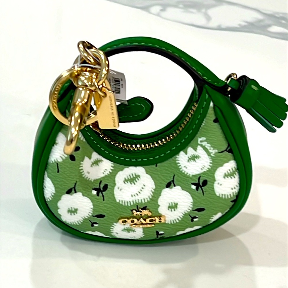 💚Cute. NWT COACH Mini Carmen Bag Charm. - Picture 12 of 16